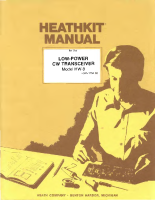 Heathkit HW-8 - Manual 